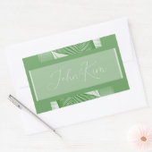 Tropisch groen gepersonaliseerde Sticker (Envelop)