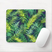 Tropisch groen Leaf Fern Pattern Muismat (Met muis)