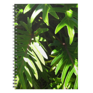 Tropisch groen notitieboek