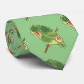 Tropisch groen paraket Thunder_Cove Stropdas (Opgerold)