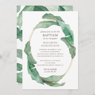 Tropisch groene bladeren. Greenery botanical bapti Kaart