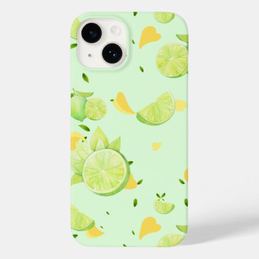 Tropisch Groene Citrus ZOMER Sinaasappel citroensc Case-Mate iPhone Case (Achterkant)