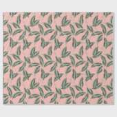 Tropisch gulden loofpatroon cadeaupapier (Vlak)