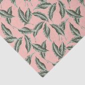 Tropisch gulden loofpatroon tissuepapier (Detail)