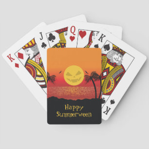 Tropisch Halloween Pokerkaarten