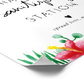 Tropisch Handdesinfectiestation Poster (Hoek)