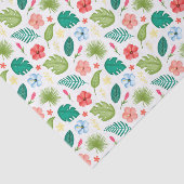 Tropisch Hawaiaans bloemmotief Tissuepapier (Detail)