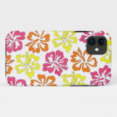 Tropisch Hawaïaans Hibiscus Bloem Roze Geel Case-Mate iPhone Case (Achterkant (horizontaal))