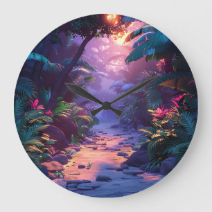 Tropisch Hawaiaans Wandelpad Grote Klok
