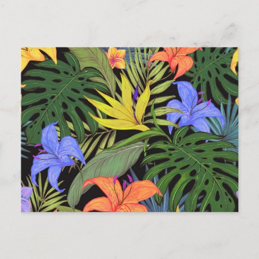 Tropisch Hawaii Aloha Flower Graphic Briefkaart (Voorkant)