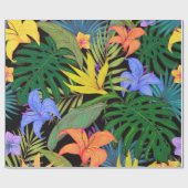 Tropisch Hawaii Aloha Flower Graphic Cadeaupapier (Vlak)