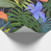 Tropisch Hawaii Aloha Flower Graphic Cadeaupapier (Hoek)