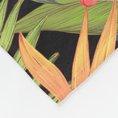 Tropisch Hawaii Aloha Flower Graphic Fleece Deken (Hoek)