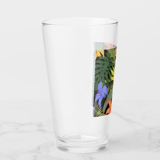 Tropisch Hawaii Aloha Flower Graphic Glas (Rechts)
