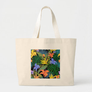Tropisch Hawaii Aloha Flower Graphic Grote Tote Bag