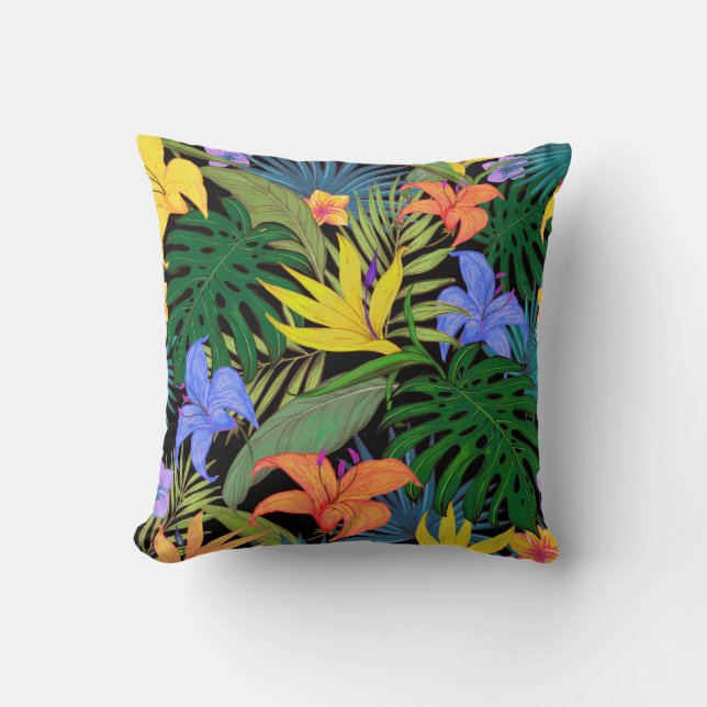 Tropisch Hawaii Aloha Flower Graphic Kussen (Voorkant)