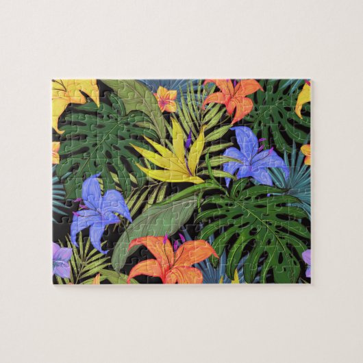 Tropisch Hawaii Aloha Flower Graphic Legpuzzel (Horizontaal)
