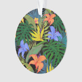 Tropisch Hawaii Aloha Flower Graphic Ornament (voorkant)