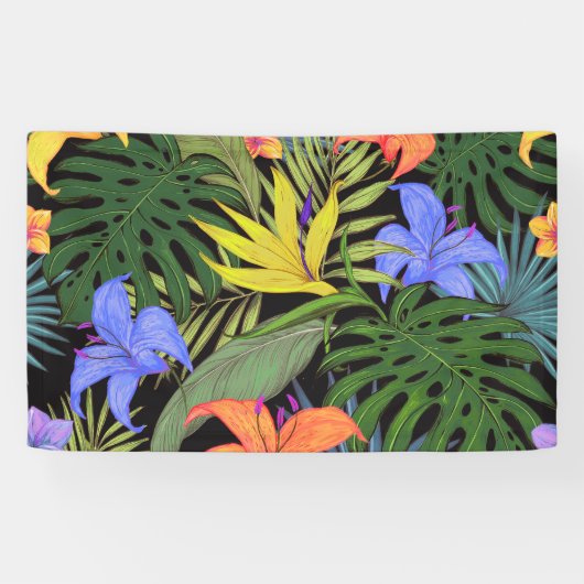 Tropisch Hawaii Aloha Flower Graphic Spandoek (Horizontaal)