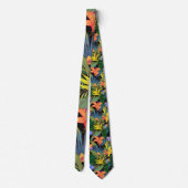 Tropisch Hawaii Aloha Flower Graphic Stropdas (Achterkant)