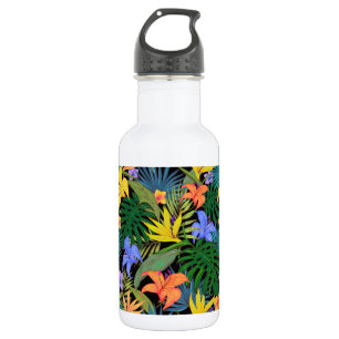 Tropisch Hawaii Aloha Flower Graphic Waterfles