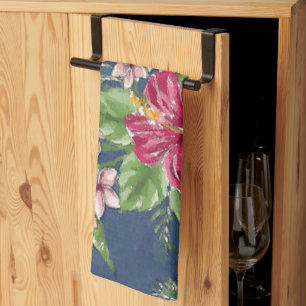 Tropisch Hawaii Floral Patroon voor stijlvolle kle Theedoek