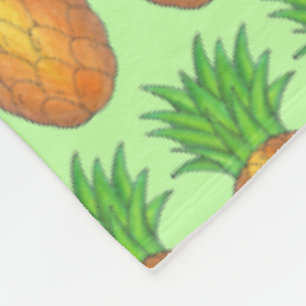Tropisch Hawaiian Island Luau Pineapple Fruit Fleece Deken