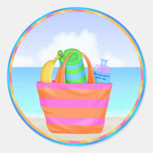 Tropisch Hawiian Luau Cupcake Stickers (Voorkant)