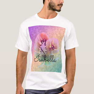 Tropisch, helder monster verlaat waterverf t-shirt