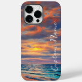 Tropisch heldere Ocean Sunset Beach Case-Mate iPhone Case (Achterkant)