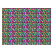 Tropisch Hibiscus Floral Flower Pattern Tafelkleed (Voorkant (Horizontaal))