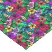 Tropisch Hibiscus Floral Flower Pattern Tafelkleed (Gekanteld)