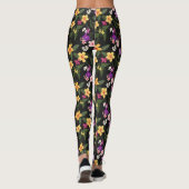 Tropisch Hibiscus Floral Leggings (Achterkant)