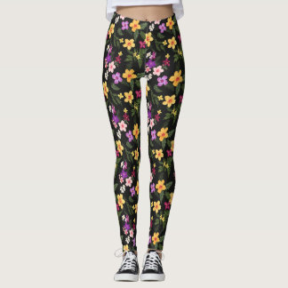 Tropisch Hibiscus Floral Leggings