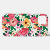 Tropisch Hibiscus Floral Pattern 2 Case-Mate iPhone Case (Achterkant (horizontaal))