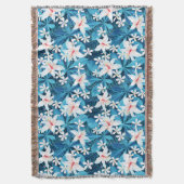 Tropisch Hibiscus Floral Pattern 2 Deken (Voorkant Verticaal)