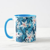 Tropisch Hibiscus Floral Pattern 2 Mok (Links)