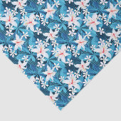Tropisch Hibiscus Floral Pattern 2 Tissuepapier (Detail)