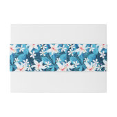Tropisch Hibiscus Floral Pattern 2 Uitnodigingen Wikkel (Achterkant Voorbeeld)