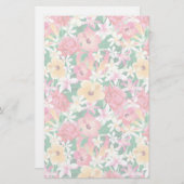 Tropisch Hibiscus Floral Pattern Briefpapier (Voorkant / Achterkant)