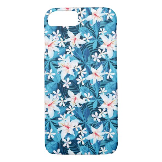 Tropisch Hibiscus Floral Pattern Case-Mate iPhone Case (Achterkant)