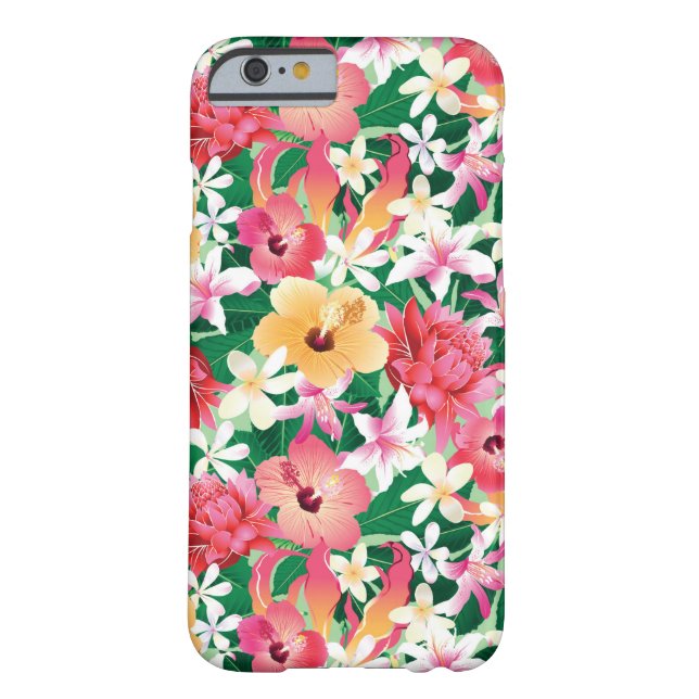 Tropisch Hibiscus Floral Pattern Case-Mate iPhone Case (Achterkant)