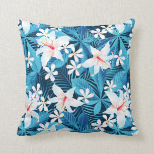 Tropisch Hibiscus Floral Pattern Kussen