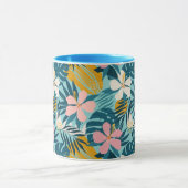 Tropisch Hibiscus Floral Pattern Mok (Midden)
