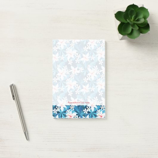 Tropisch Hibiscus Floral Pattern Post-it® Notes (Kantoor)