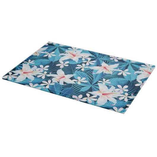 Tropisch Hibiscus Floral Pattern Snijplank (Hoek)