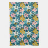 Tropisch Hibiscus Floral Pattern Theedoek (Verticaal)
