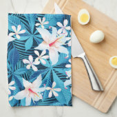 Tropisch Hibiscus Floral Pattern Theedoek (Quarter Fold)