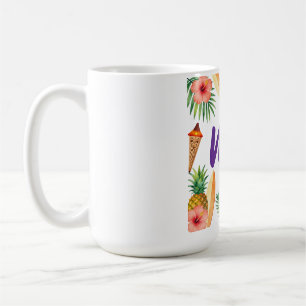 Tropisch Hibiscus Frame Aloha Sfeer Koffiemok