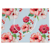 Tropisch Hibiscus Hawaiian Floral Large Cadeautasje (Voorkant)